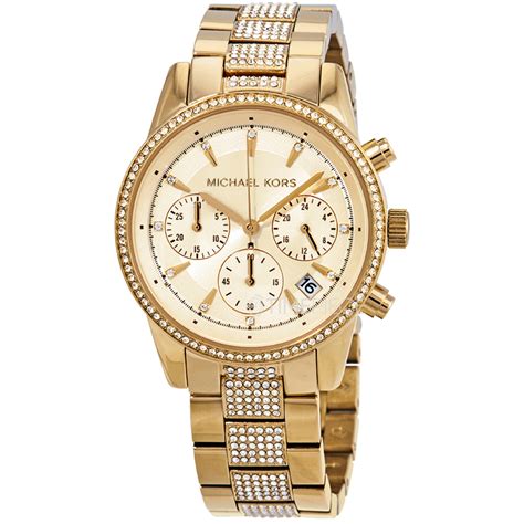 michael kors ritz tricolor chronograph watch|mk6484.